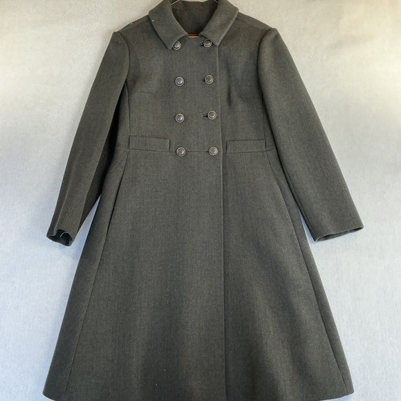 Pink Coconut Boutique Jackets & Blazers - Vintage Betty Rose Gray Wool Jacket Double Breasted 1960s Mod Coat Damage
